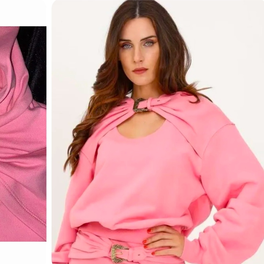 Versace Jeans Couture Pink Sweatshirt Type Top. Size L. MA39